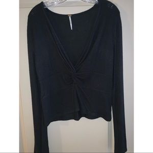 Free People Black Sweater